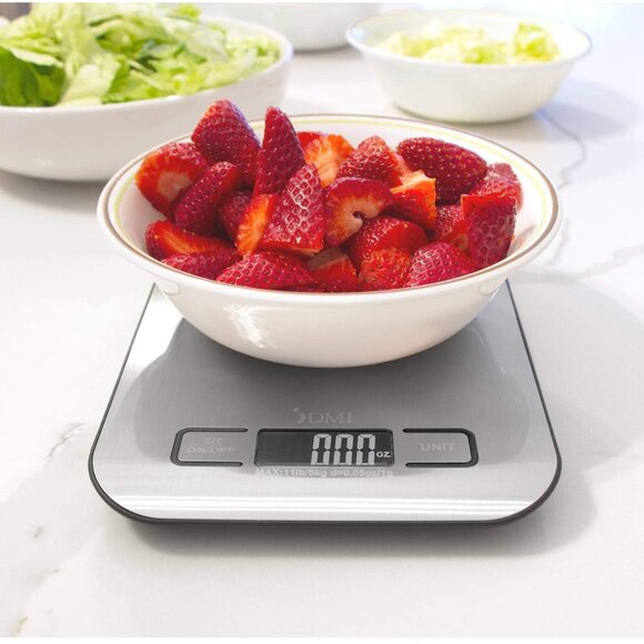 NWT DMI Digital Food and Kitchen Scale for Cooking, Baking and Meal Prep, Silver - Picture 7 of 9